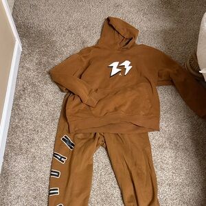 Jordan Brown hoodie and jogger set